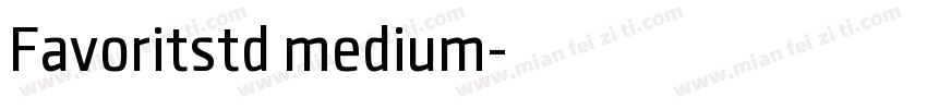 Favoritstd medium字体转换